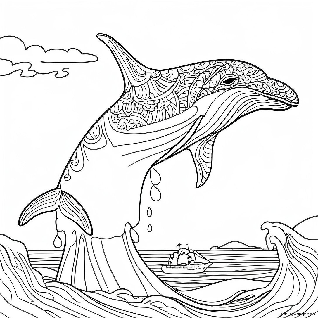 Page À Colorier De La Baleine À Bosse 43660