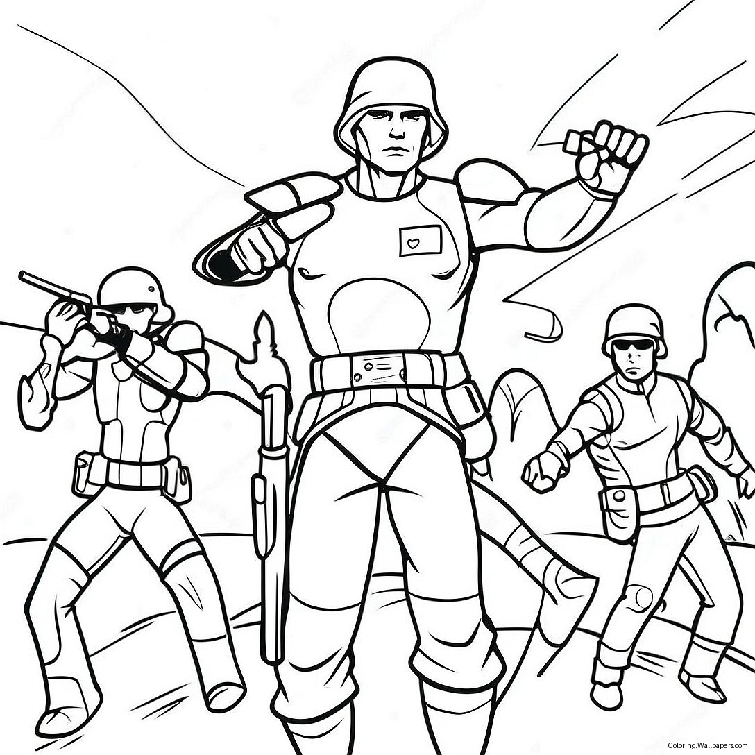 Hunter Leading The Bad Batch Coloring Page 24813