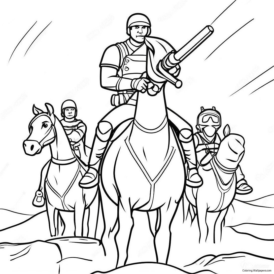 Hunter Leading The Bad Batch Coloring Page 24814