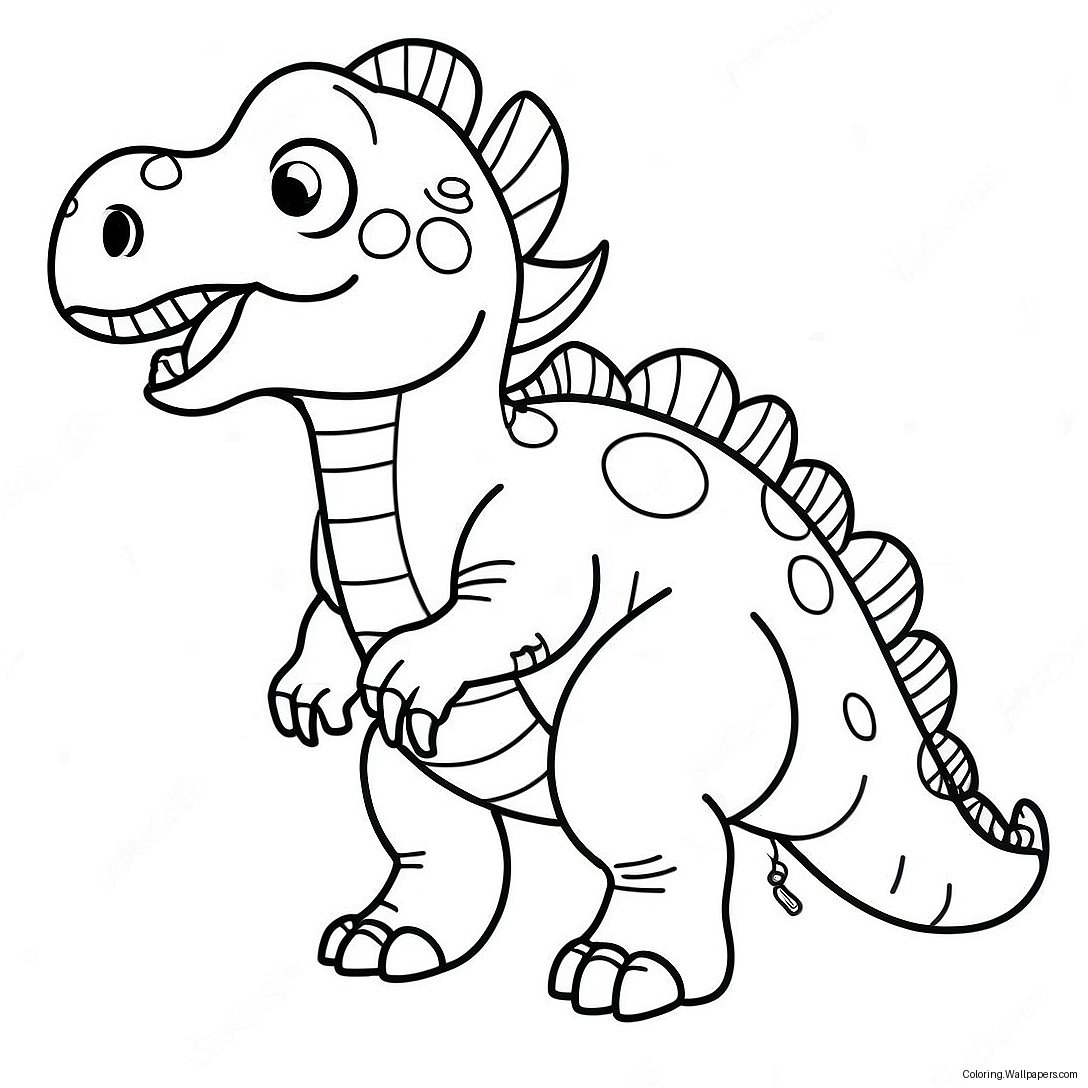 Página Para Colorear De Dinosaurio Híbrido 41033