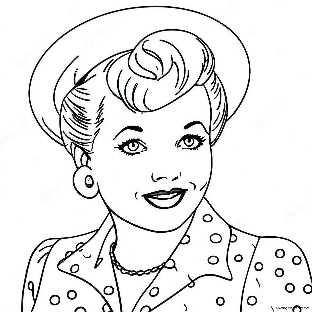 Página Para Colorir I Love Lucy 38836