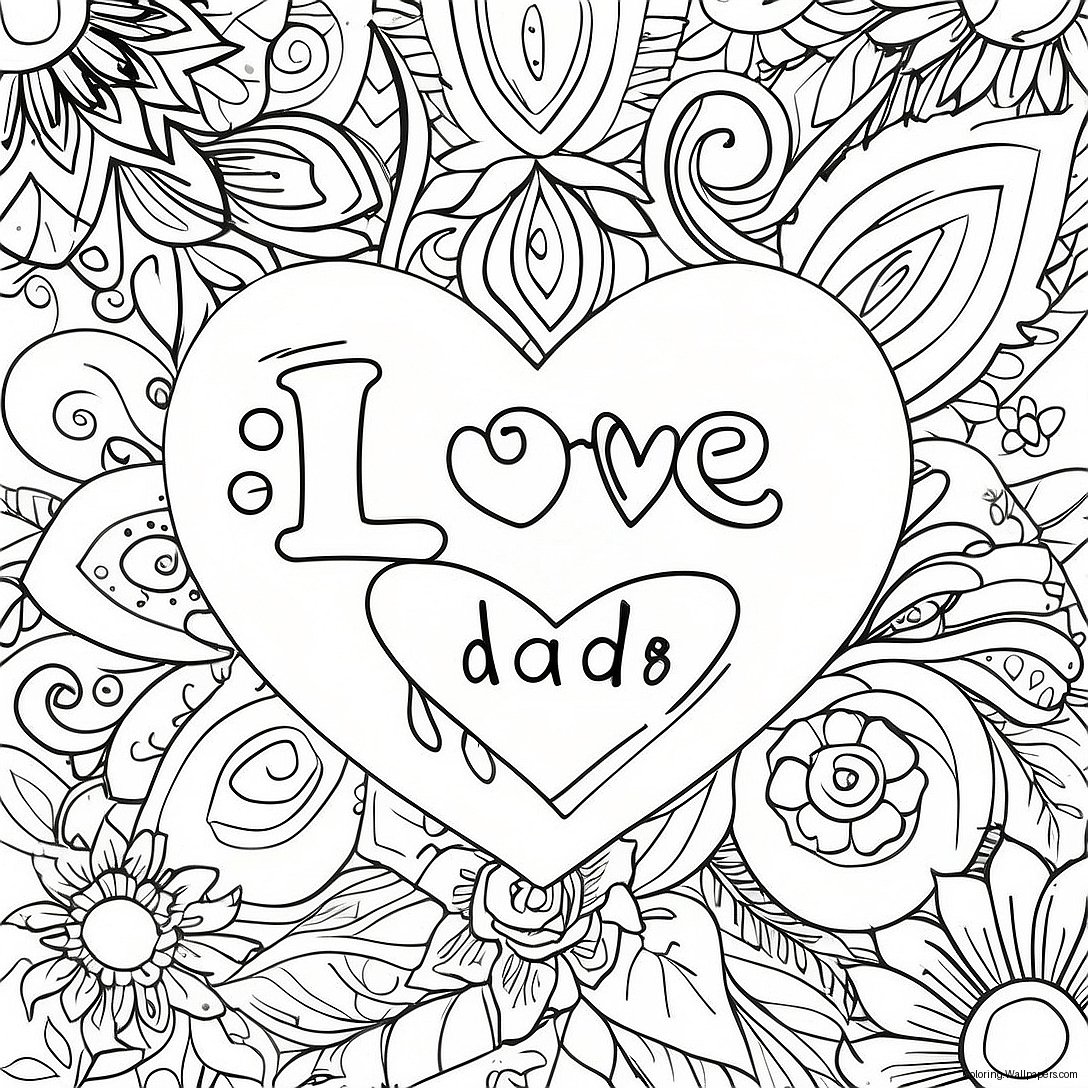 I Love My Dad Coloring Page 22511