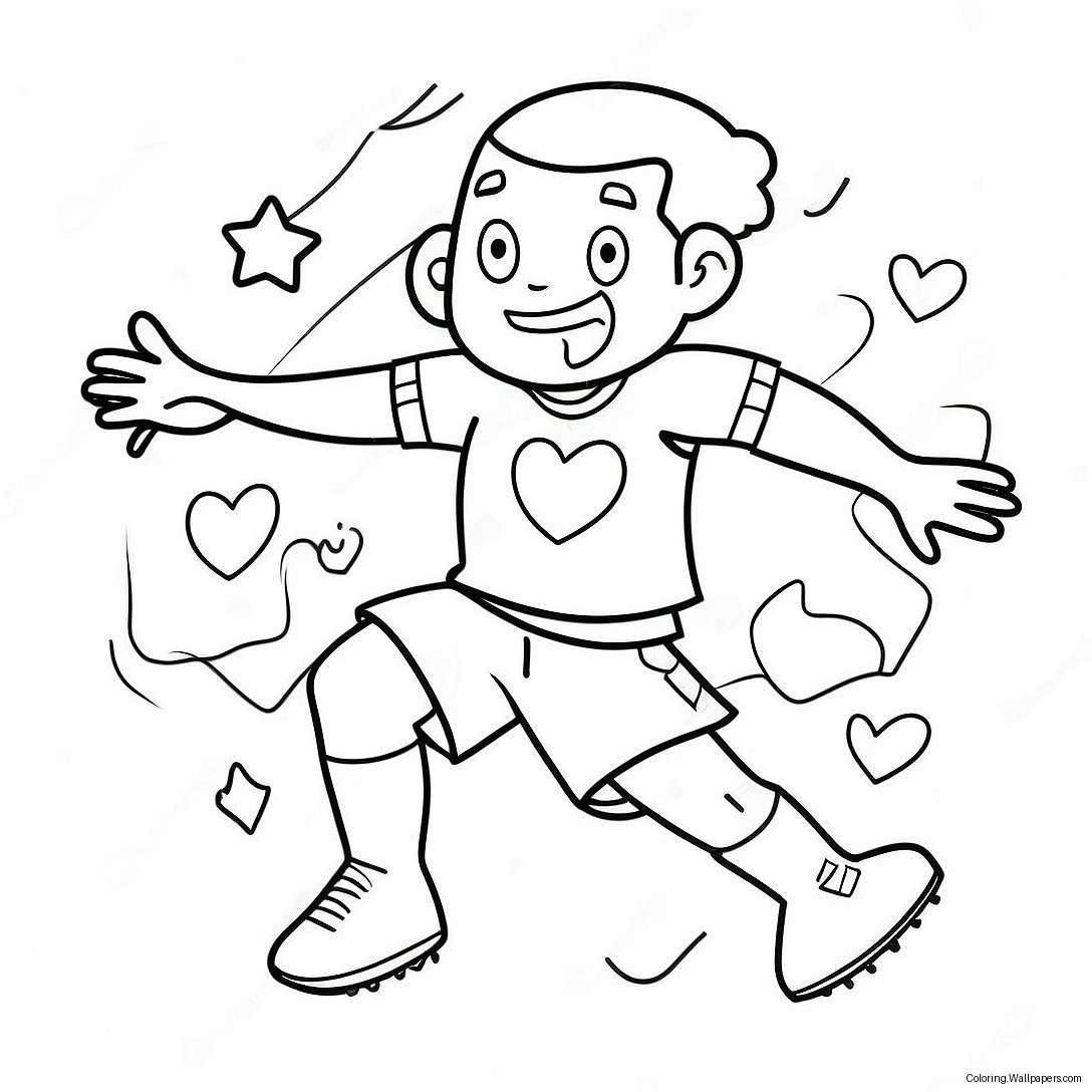 I Love Soccer Coloring Page 43531