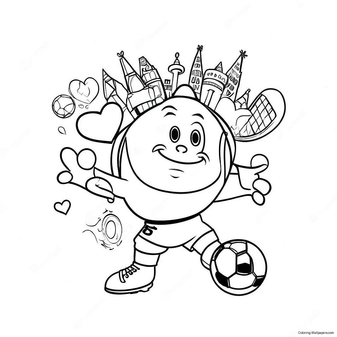 I Love Soccer Coloring Page 43532