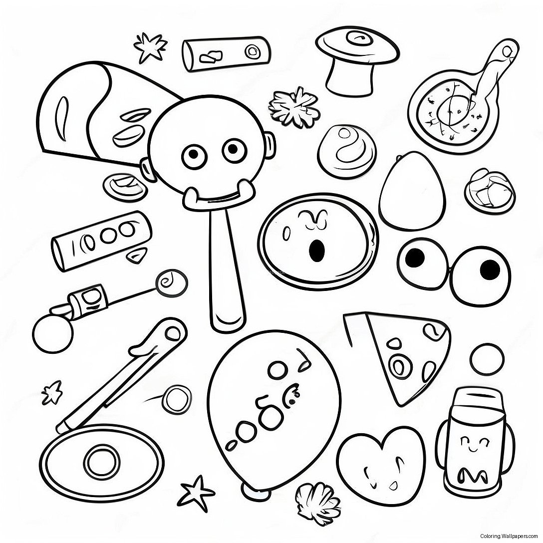 I Spy Fun Objects Coloring Page 665