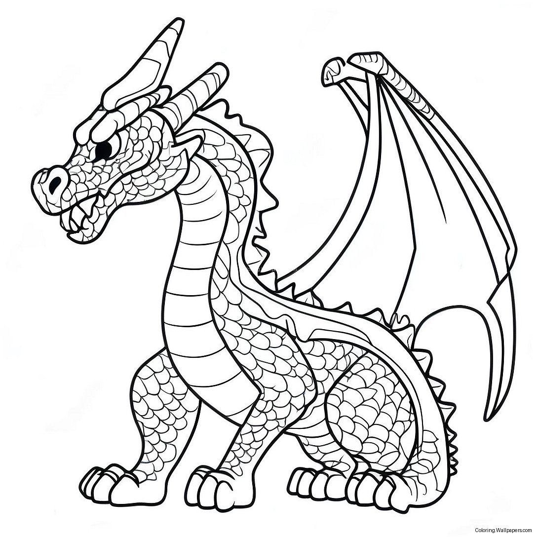 Ice Dragon Coloring Page 11375