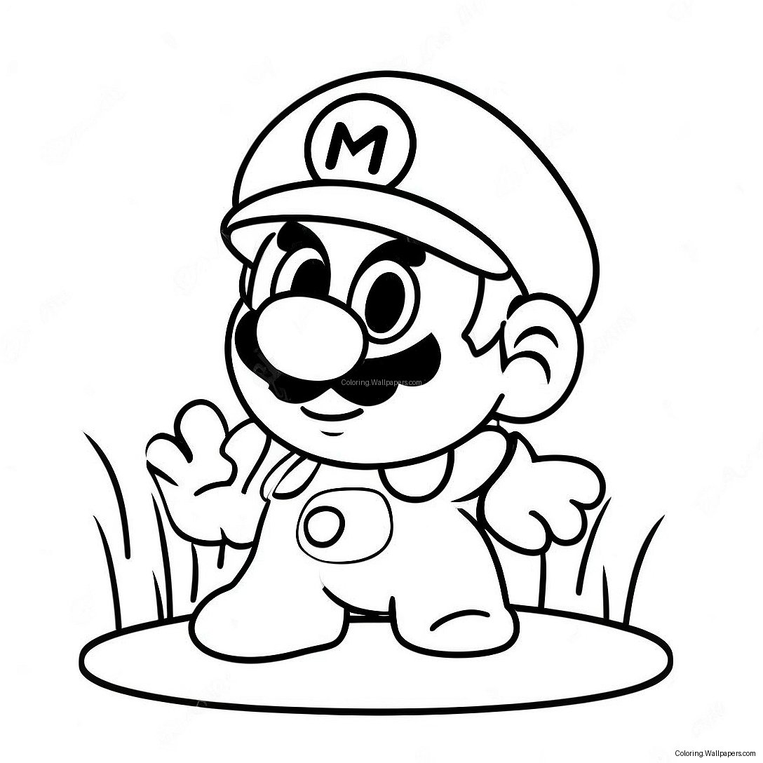 Página Para Colorir Do Mario De Gelo 44736