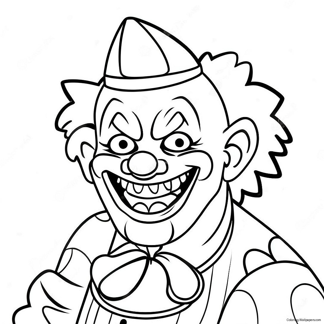 Icp Clown Personage Kleurplaat 52741