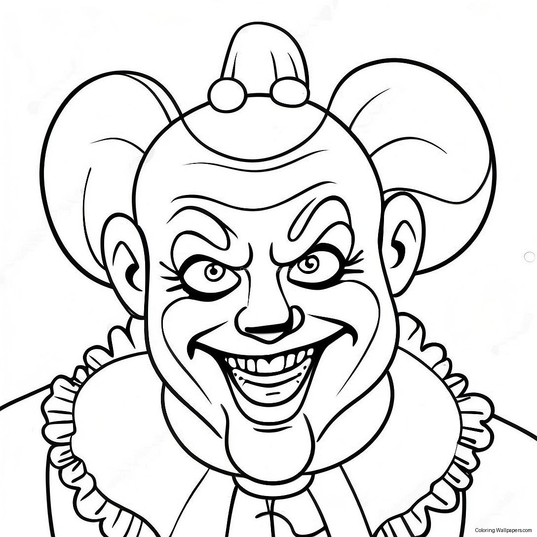 Icp Clown Personage Kleurplaat 52744