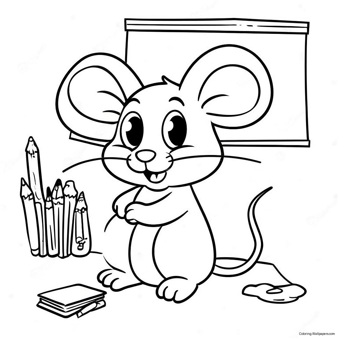 If You Take A Mouse To School Coloring Page 41810