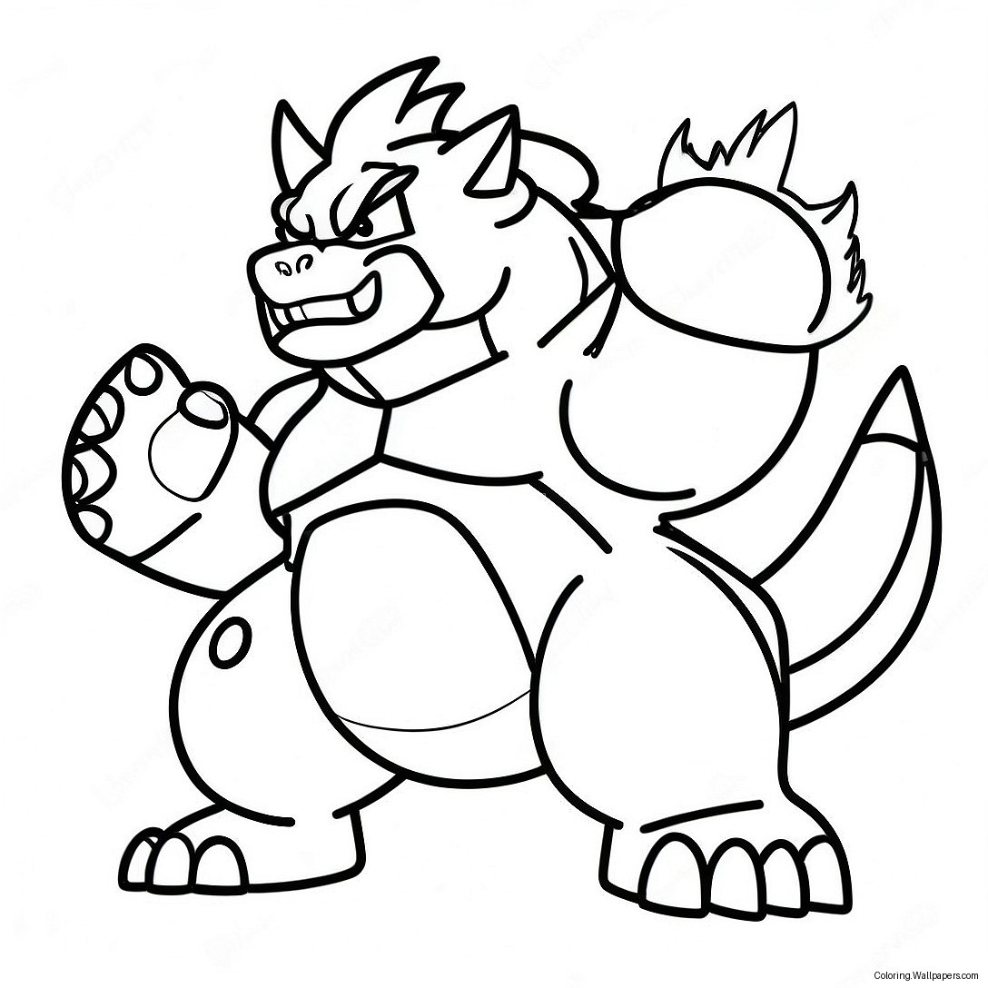 Incineroar Fire-Type Coloring Page 45253
