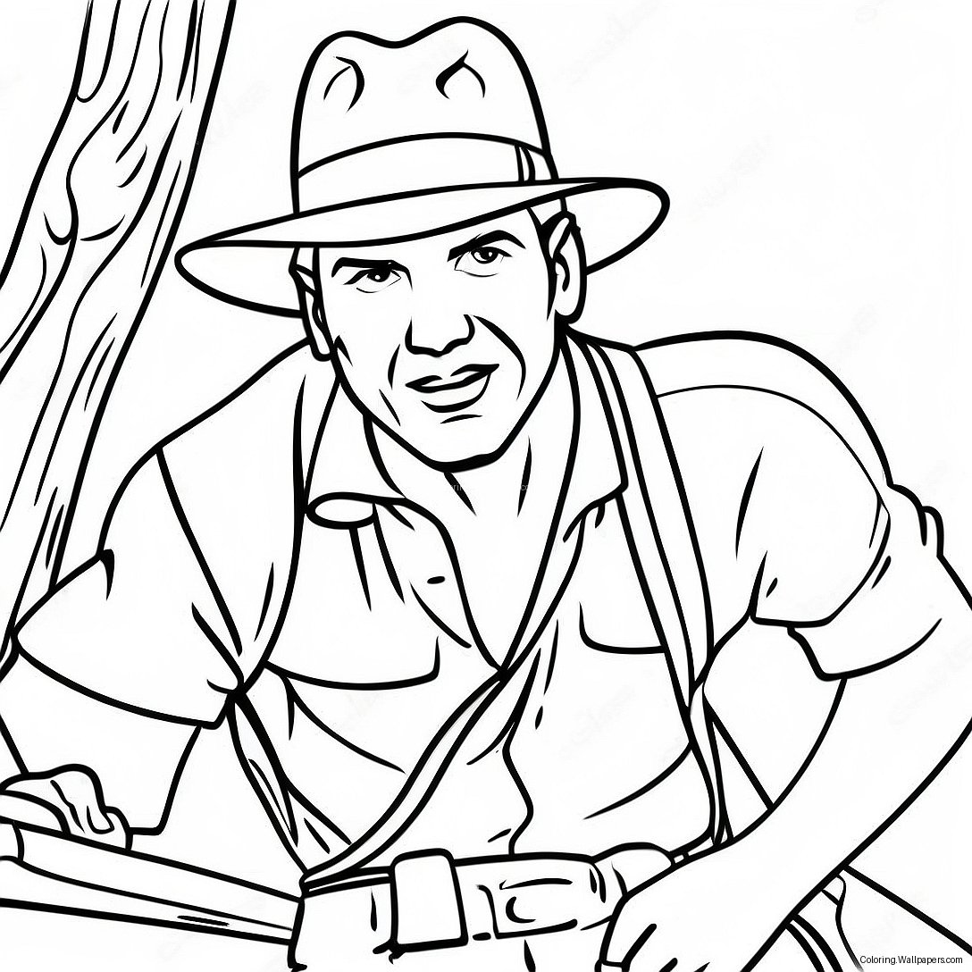 Página Para Colorir Da Aventura De Indiana Jones 10174