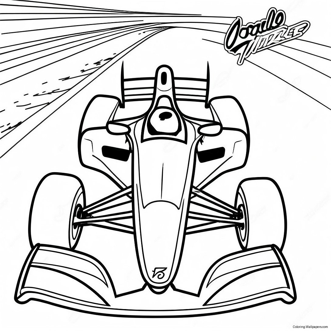 Indy Car Coloring Page 44805