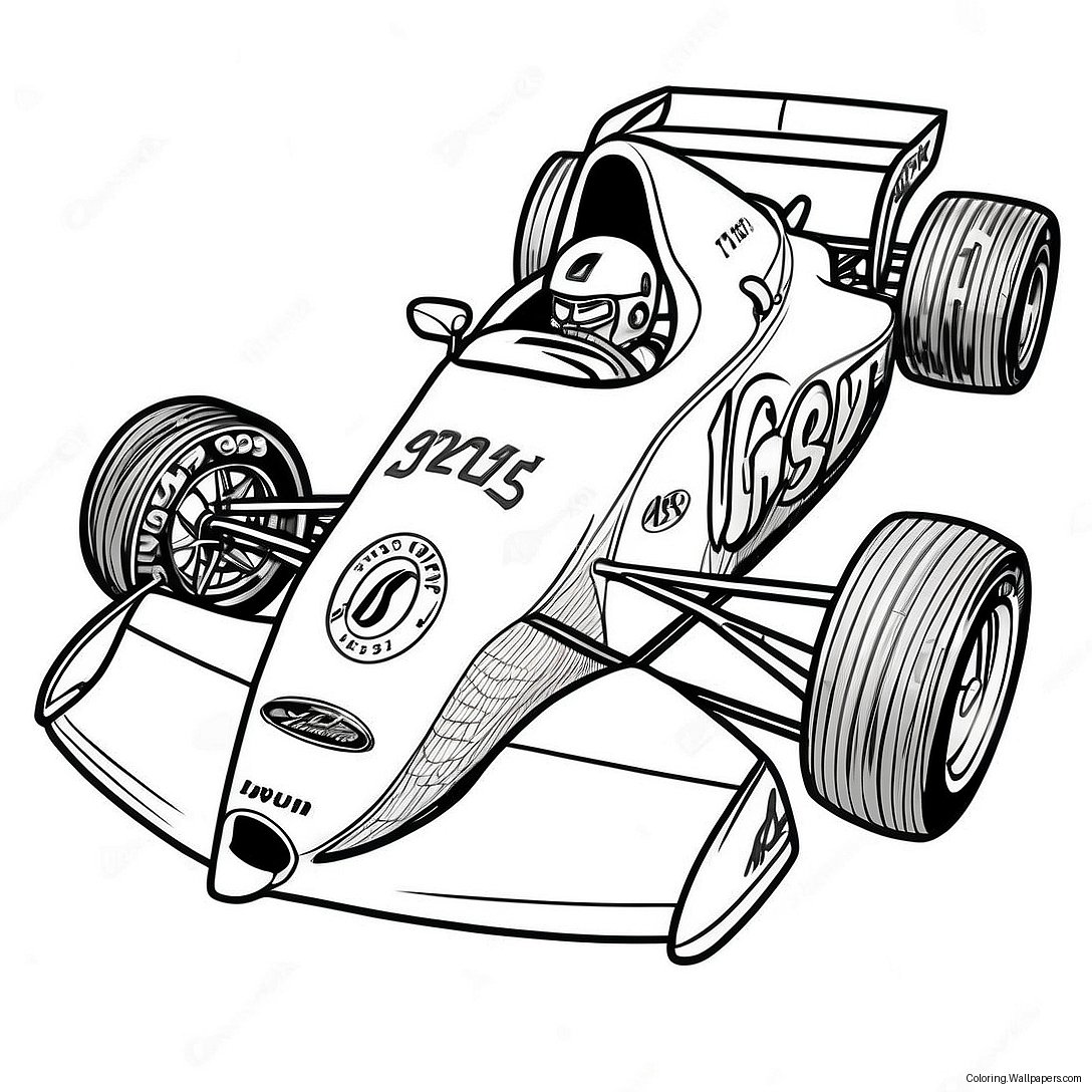 Indy Car Coloring Page 44807