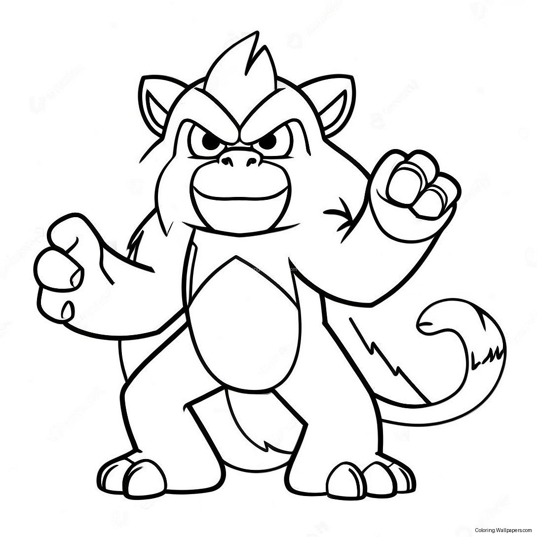 Infernape Coloring Page 34953