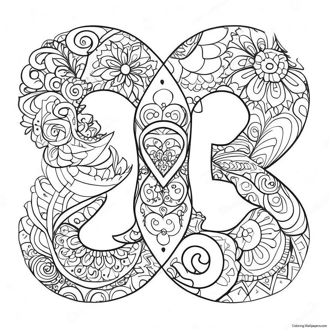 Infinity Symbol Coloring Page 37069