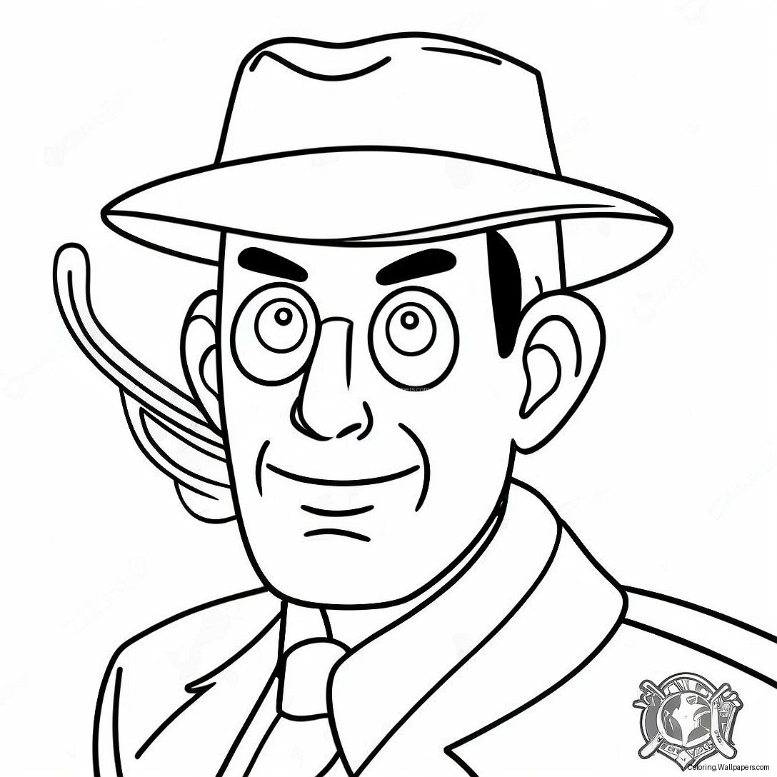 Inspector Gadget Coloring Page 31046