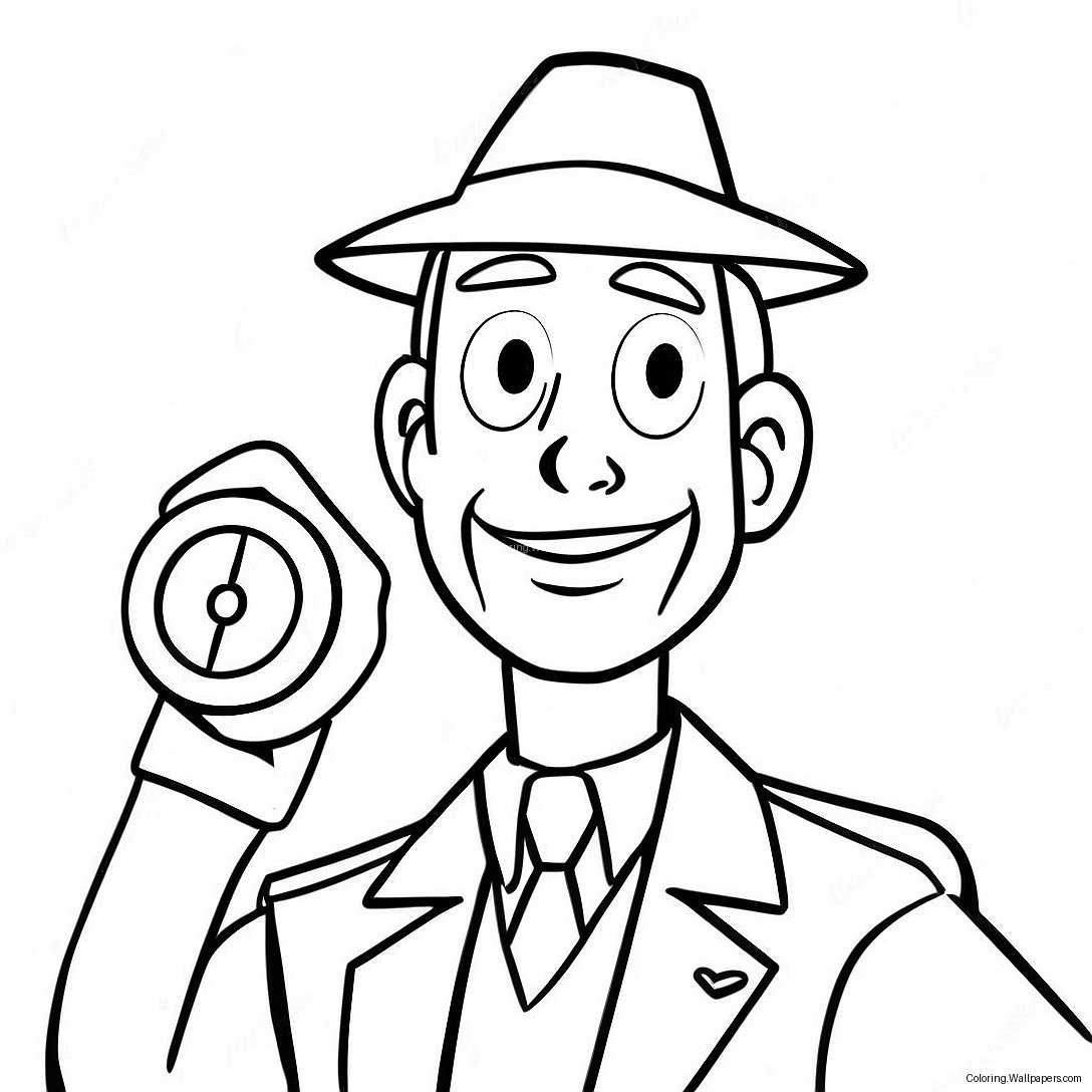 Inspector Gadget Coloring Page 31047