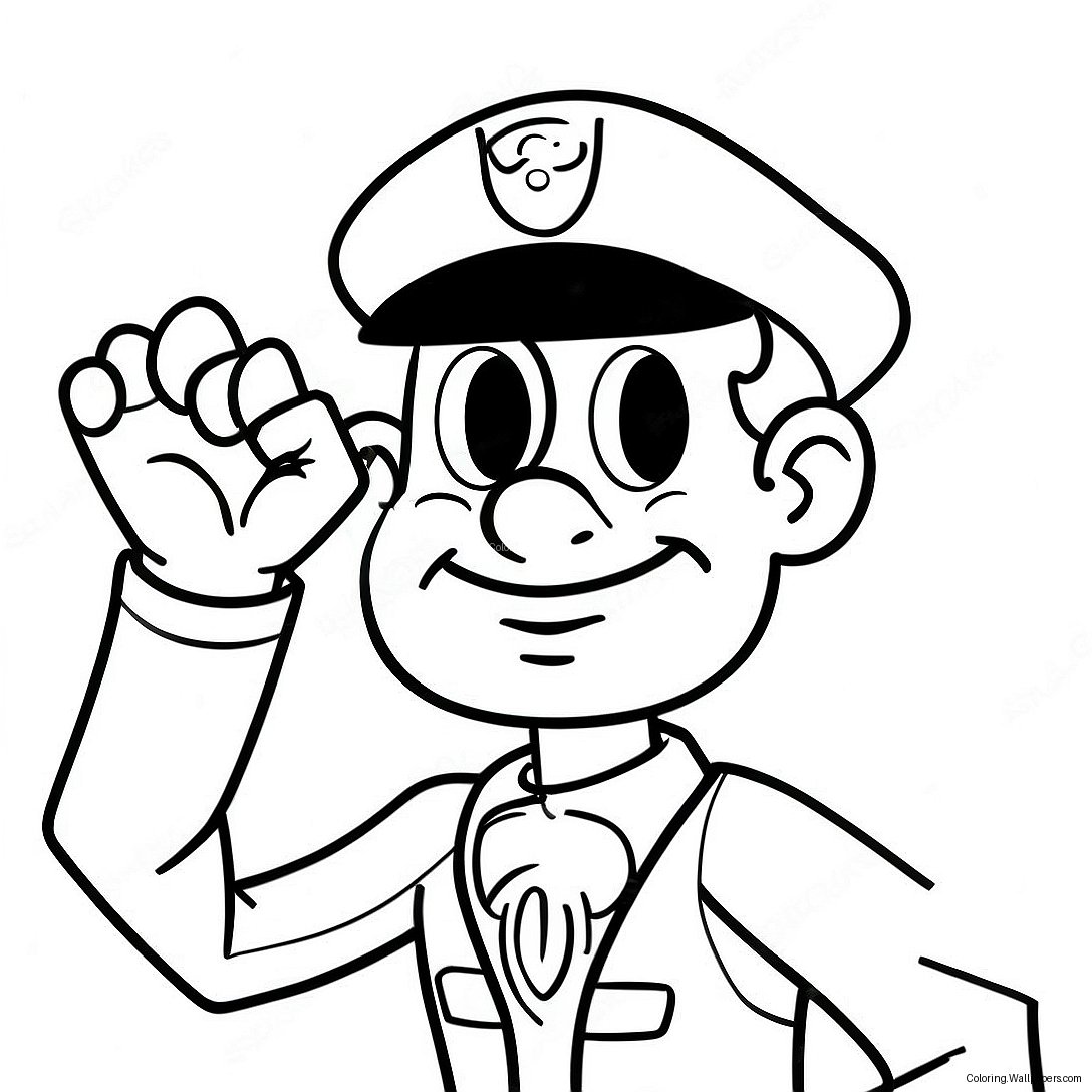 Inspector Gadget In Action Coloring Page 31104