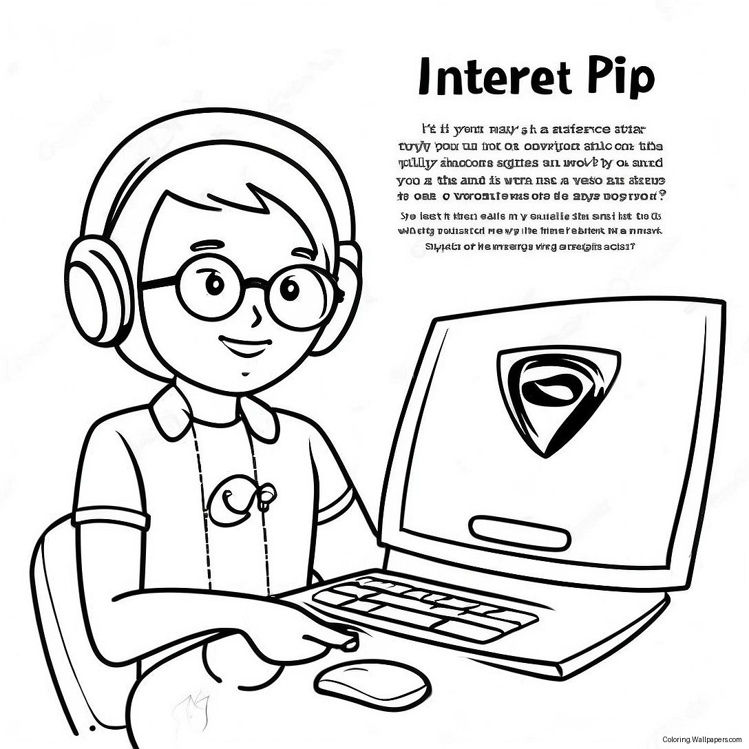 Internet Safety Tips Coloring Page 33196