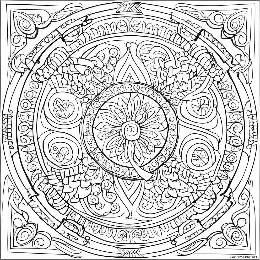 Intricate Celtic Patterns Coloring Page 11186