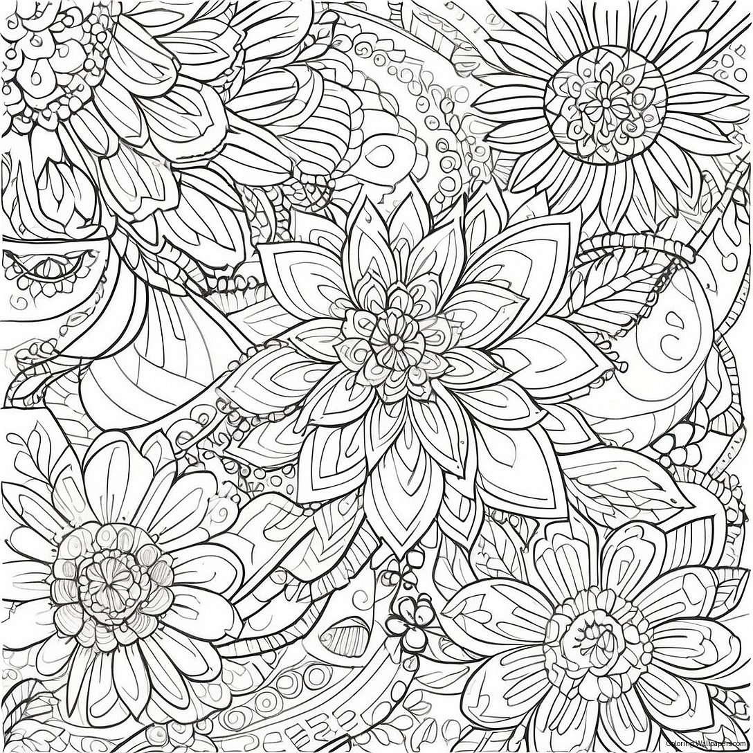 Intricate Patterns Fine Motor Coloring Page 51393