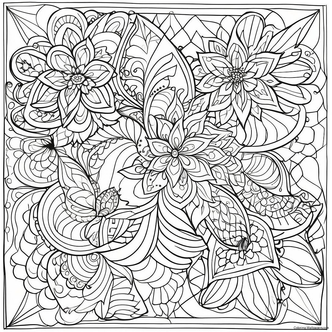 Intricate Sacred Geometry Patterns Coloring Page 31093