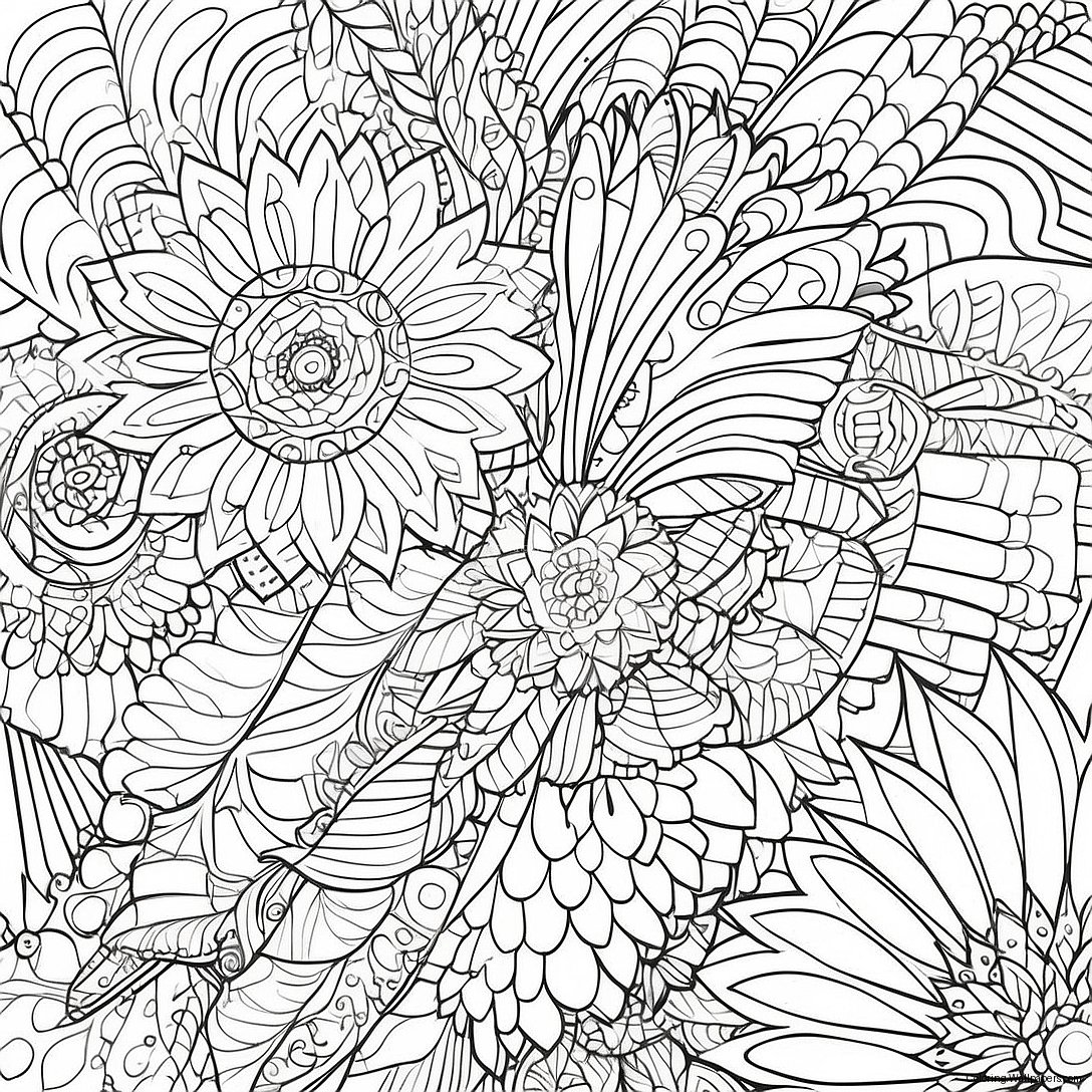 Intricate Spirograph Patterns Coloring Page 48425