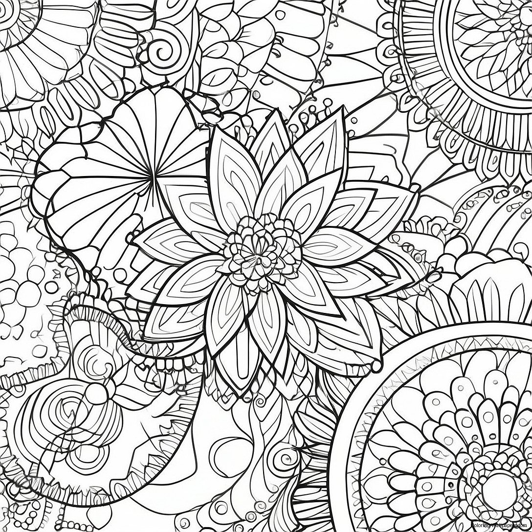 Pagina De Colorat Modele Spirograf Intricate 48428