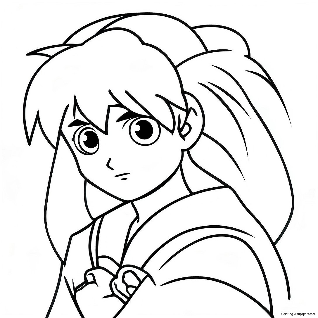 Inuyasha Kleurplaat 28260