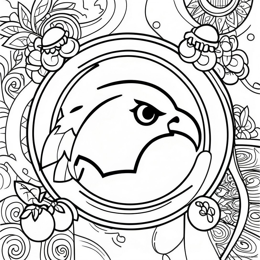 Iowa Hawkeye Logo Coloring Page 29430