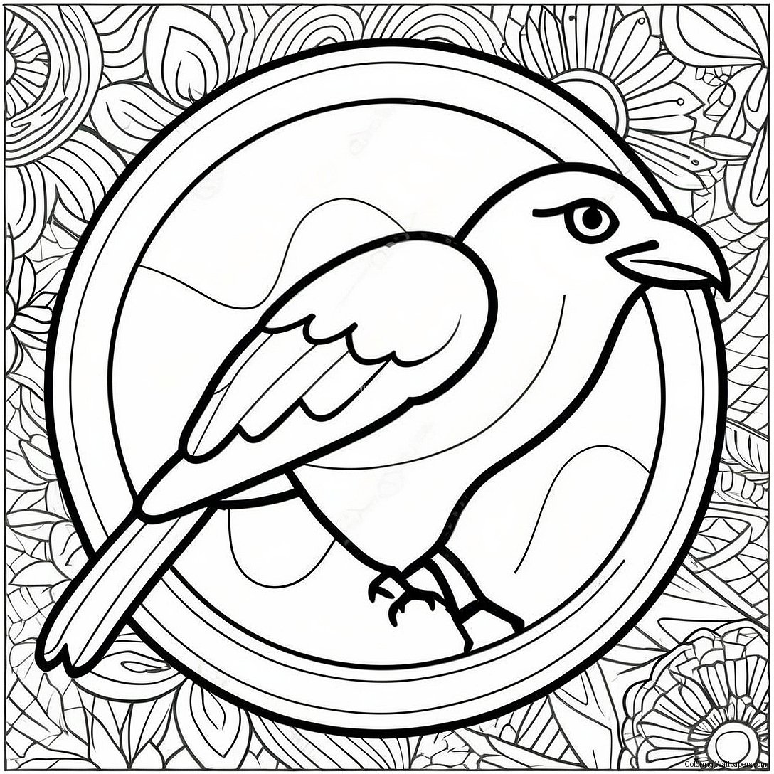 Iowa Hawkeye Logo Coloring Page 29432