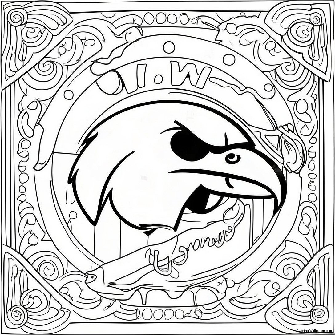 Iowa Hawkeyes Logo Ausmalbild 15508