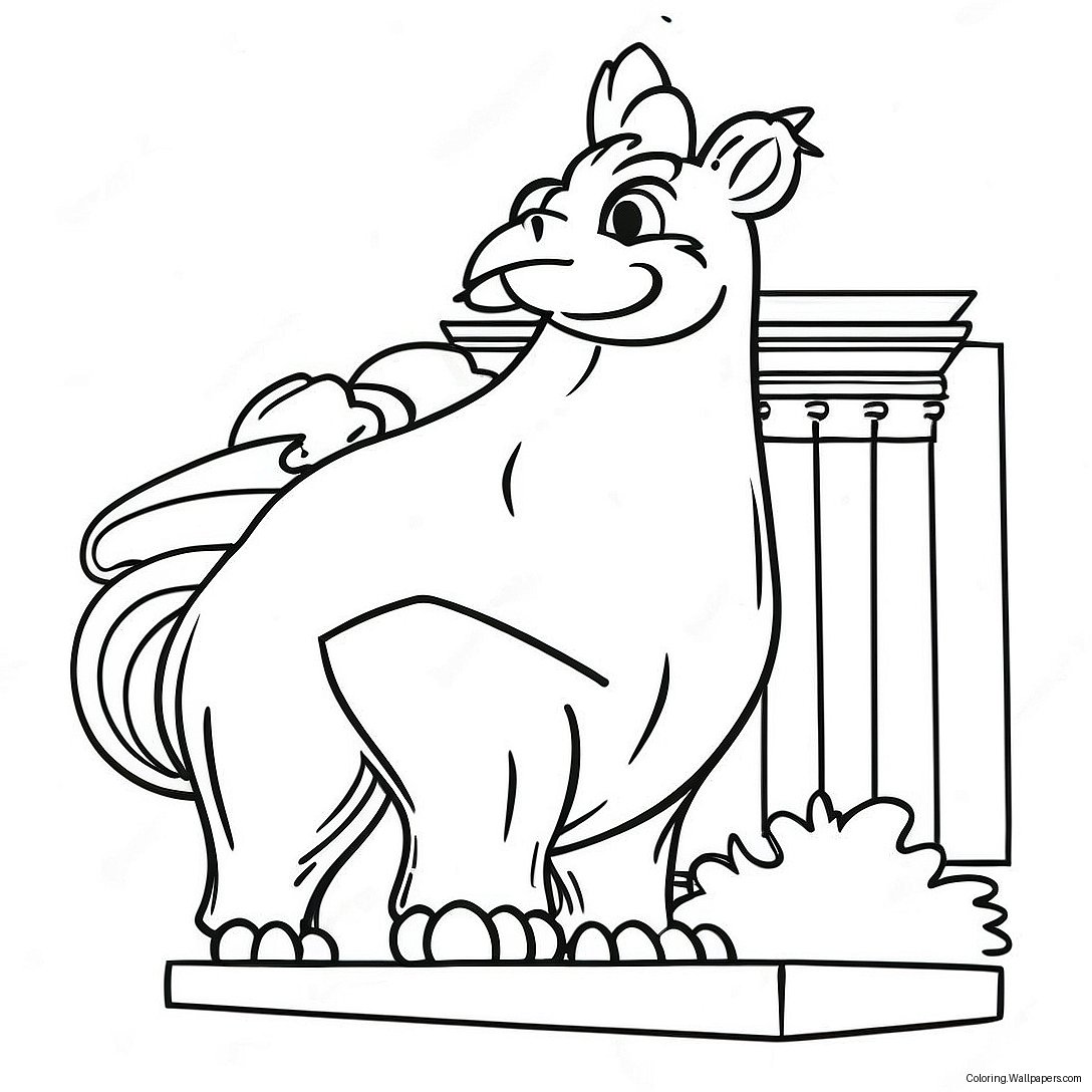 Iowa State University Mascot Coloring Page 37426