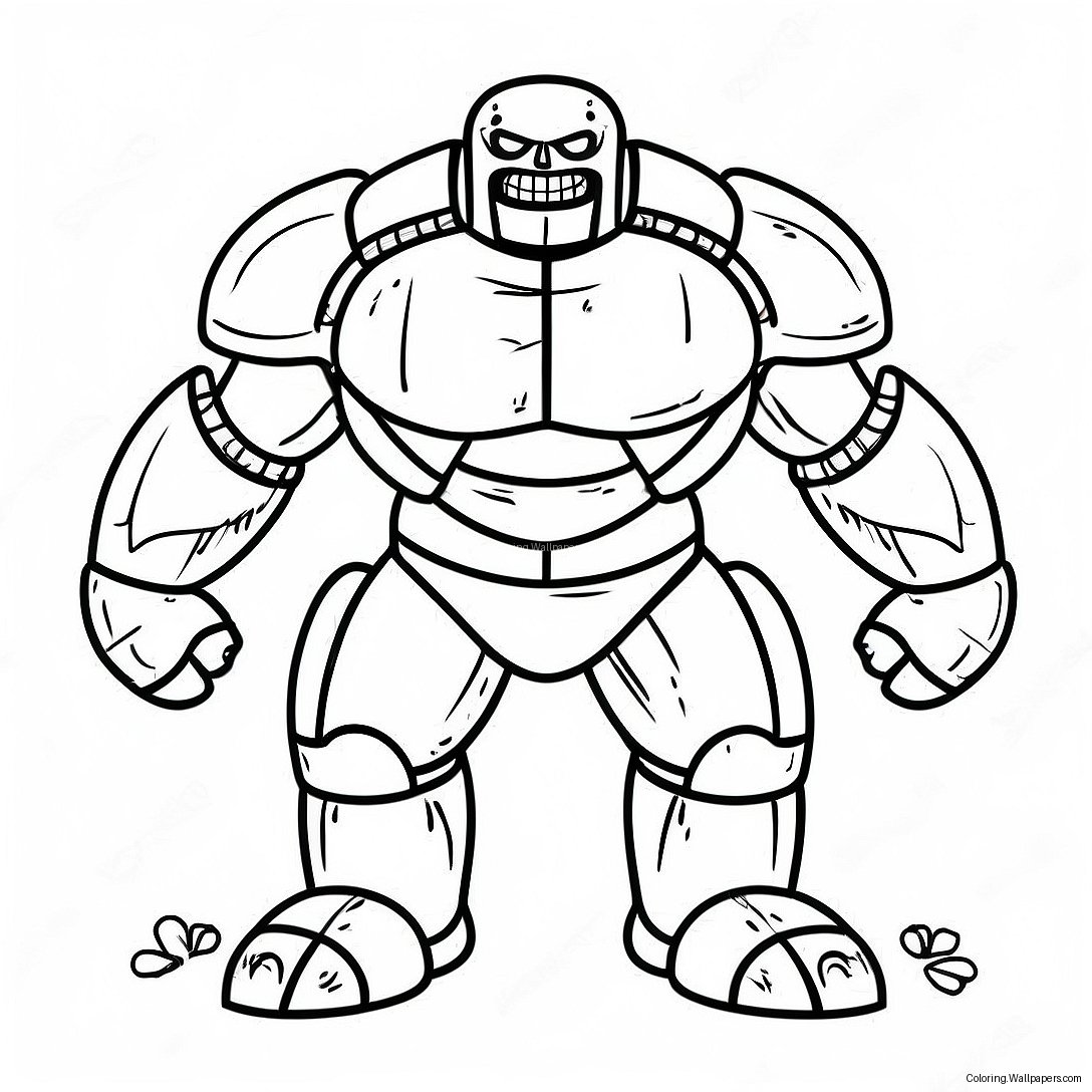 Iron Golem Coloring Page 27785