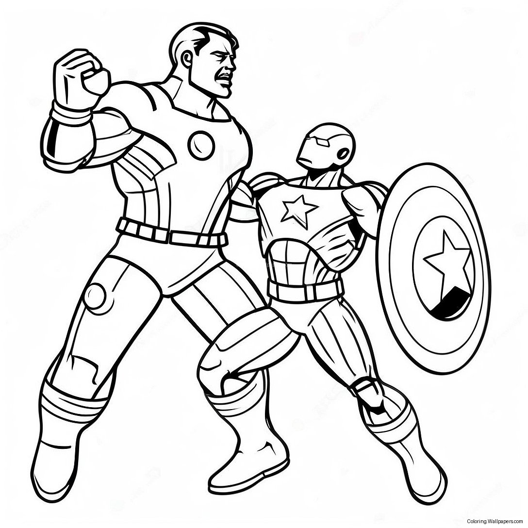 Iron Man Vs Captain America Maleblade 25649