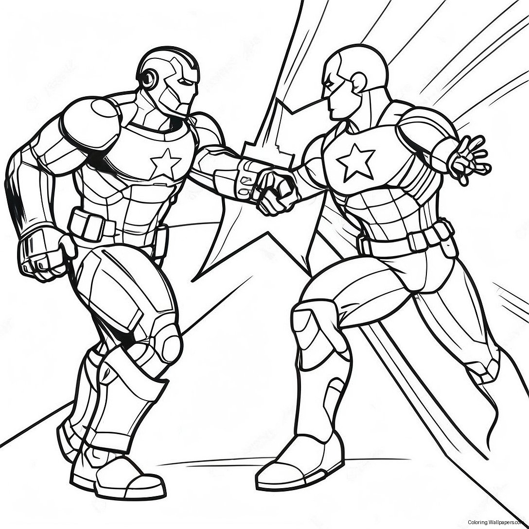 Iron Man Vs Captain America Maleblade 25652