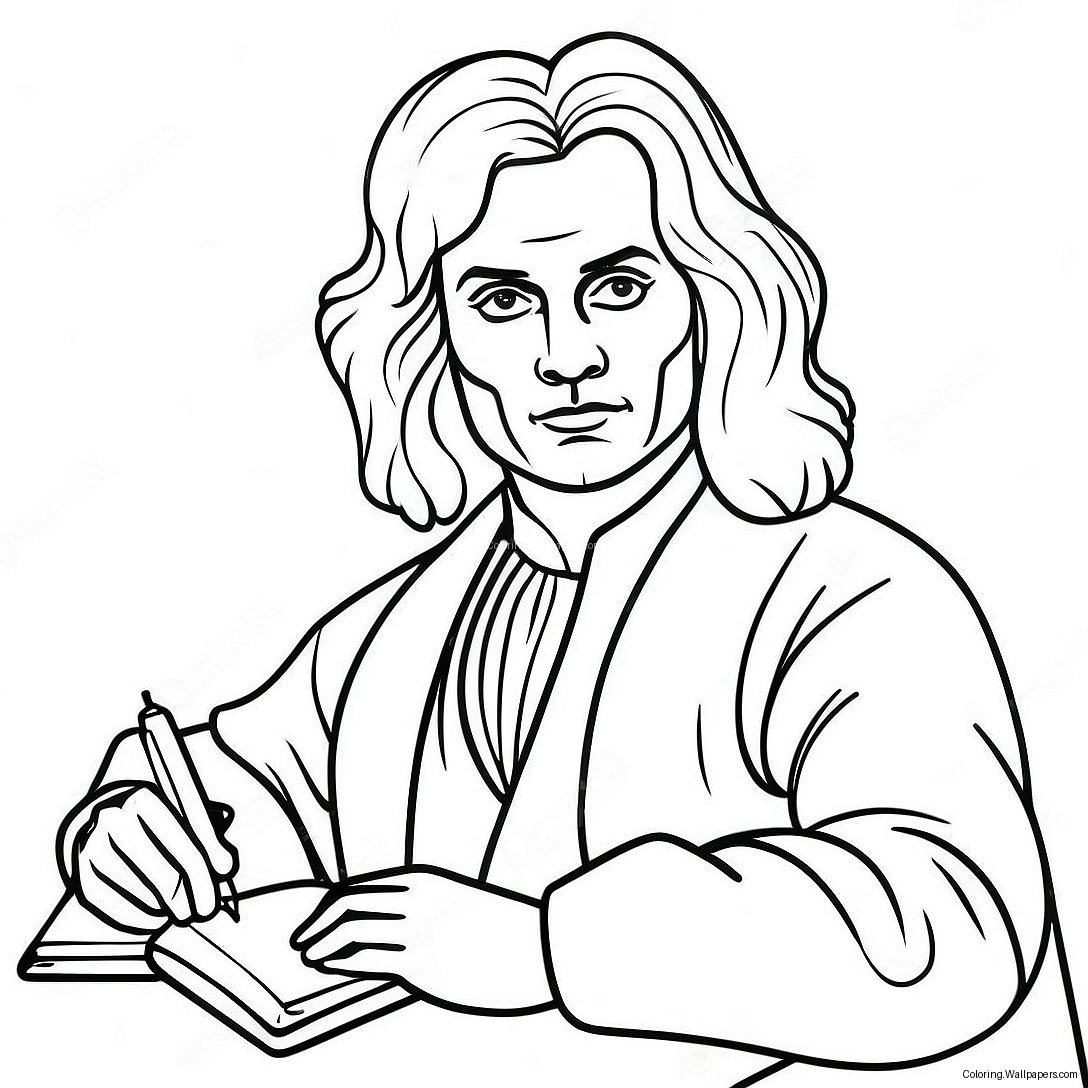 Isaac Newton Värittämissivu 35907