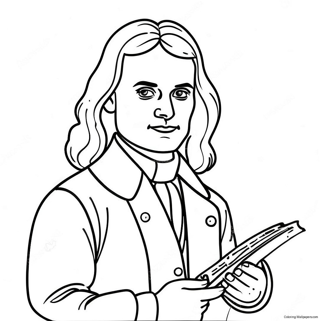 Isaac Newton Värittämissivu 35908