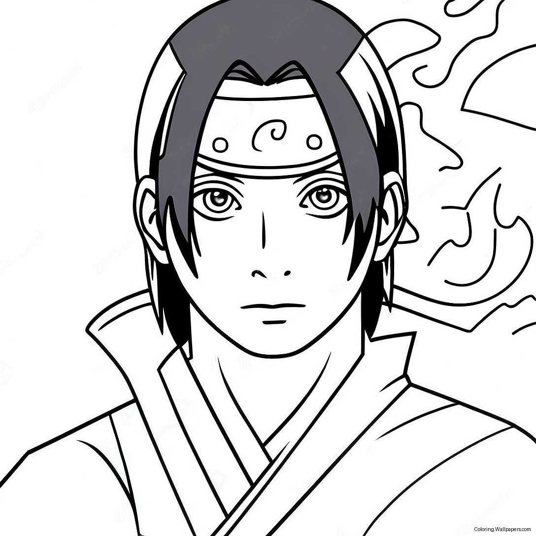 Page À Colorier D'itachi Uchiha 8329