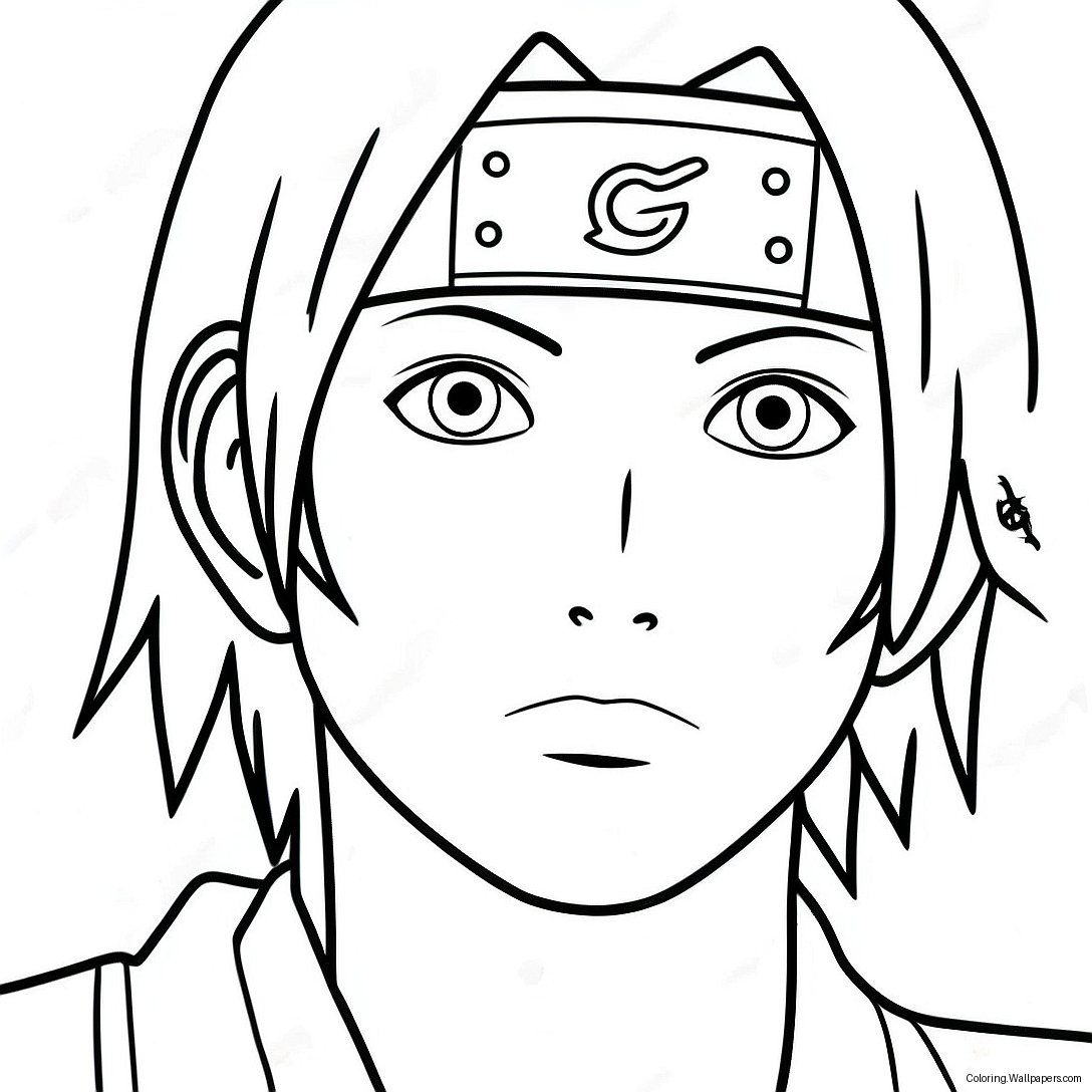 Page À Colorier D'itachi Uchiha 8332