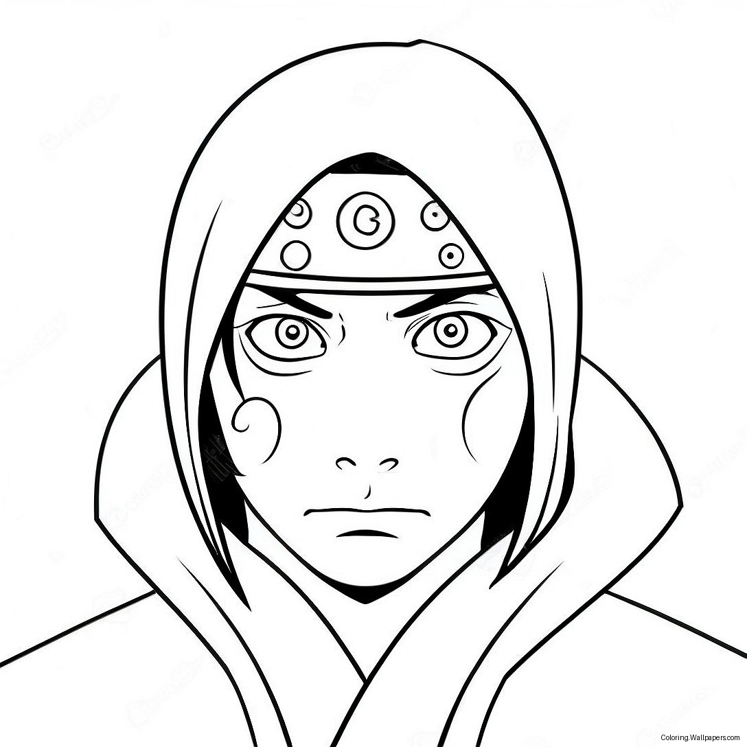 Page À Colorier D'itachi Avec Sharingan 8342