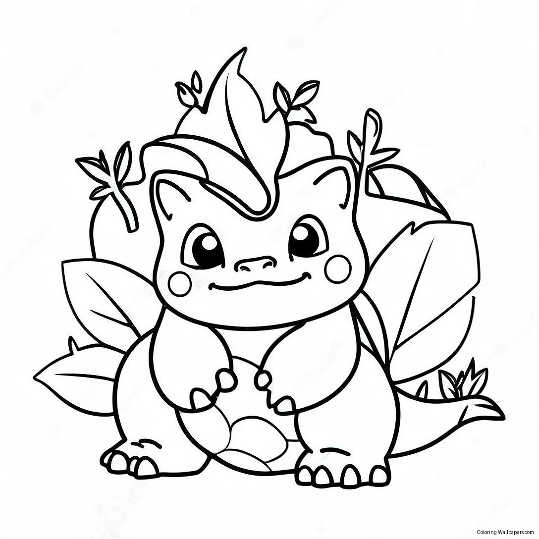 Ivysaur Färgläggningssida 28013