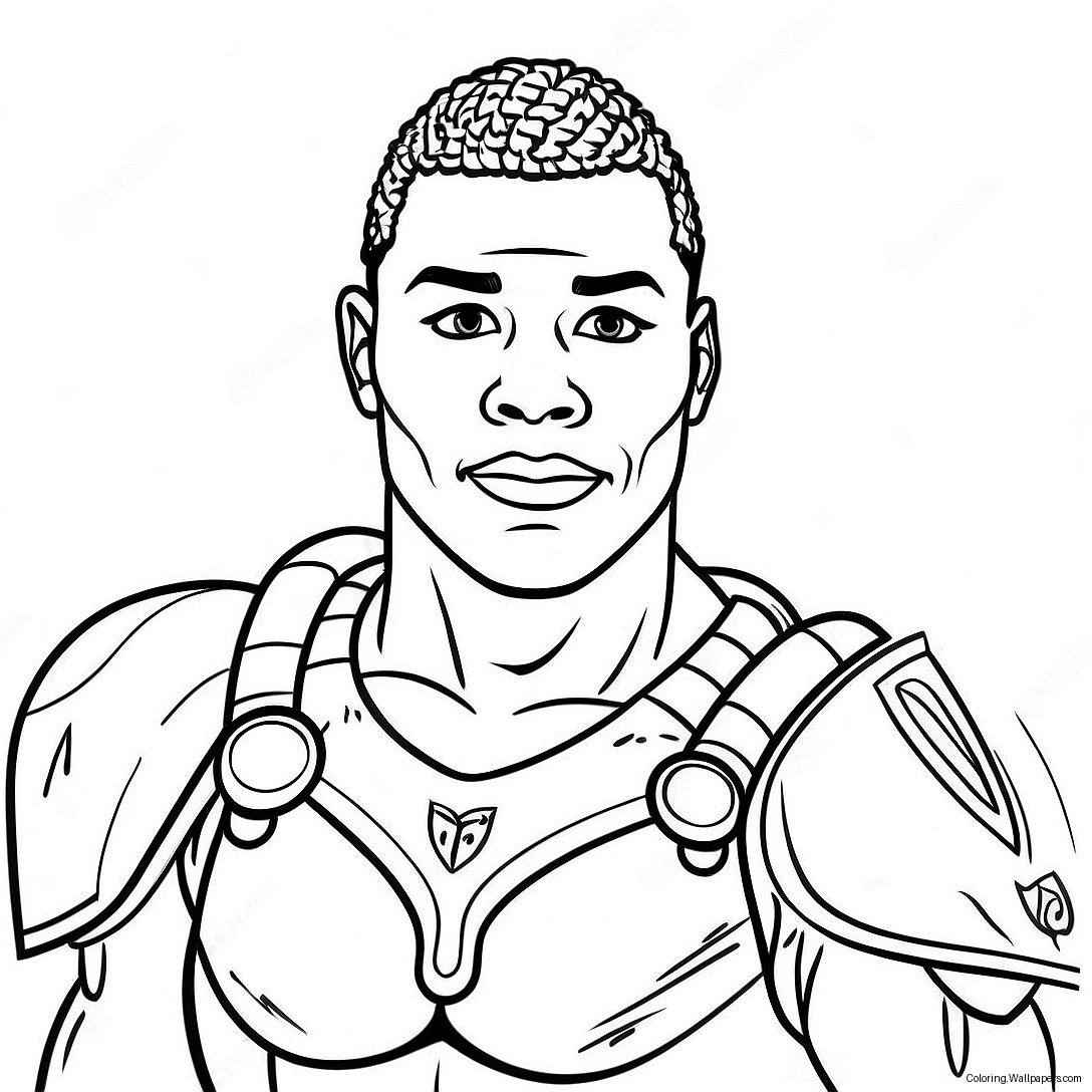 Ja'marr Chase Coloring Page 13123