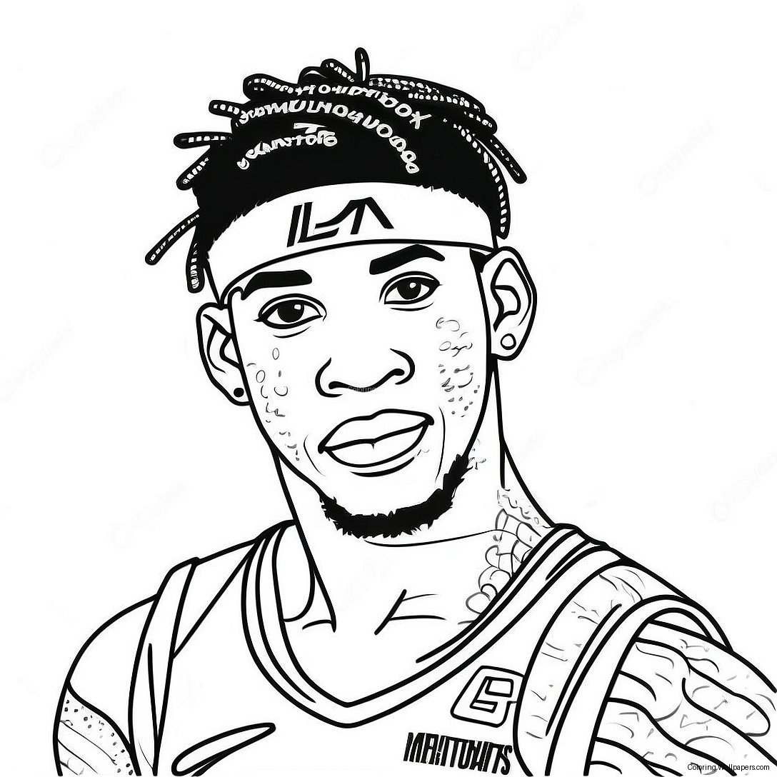 Ja Morant Coloring Page 6185