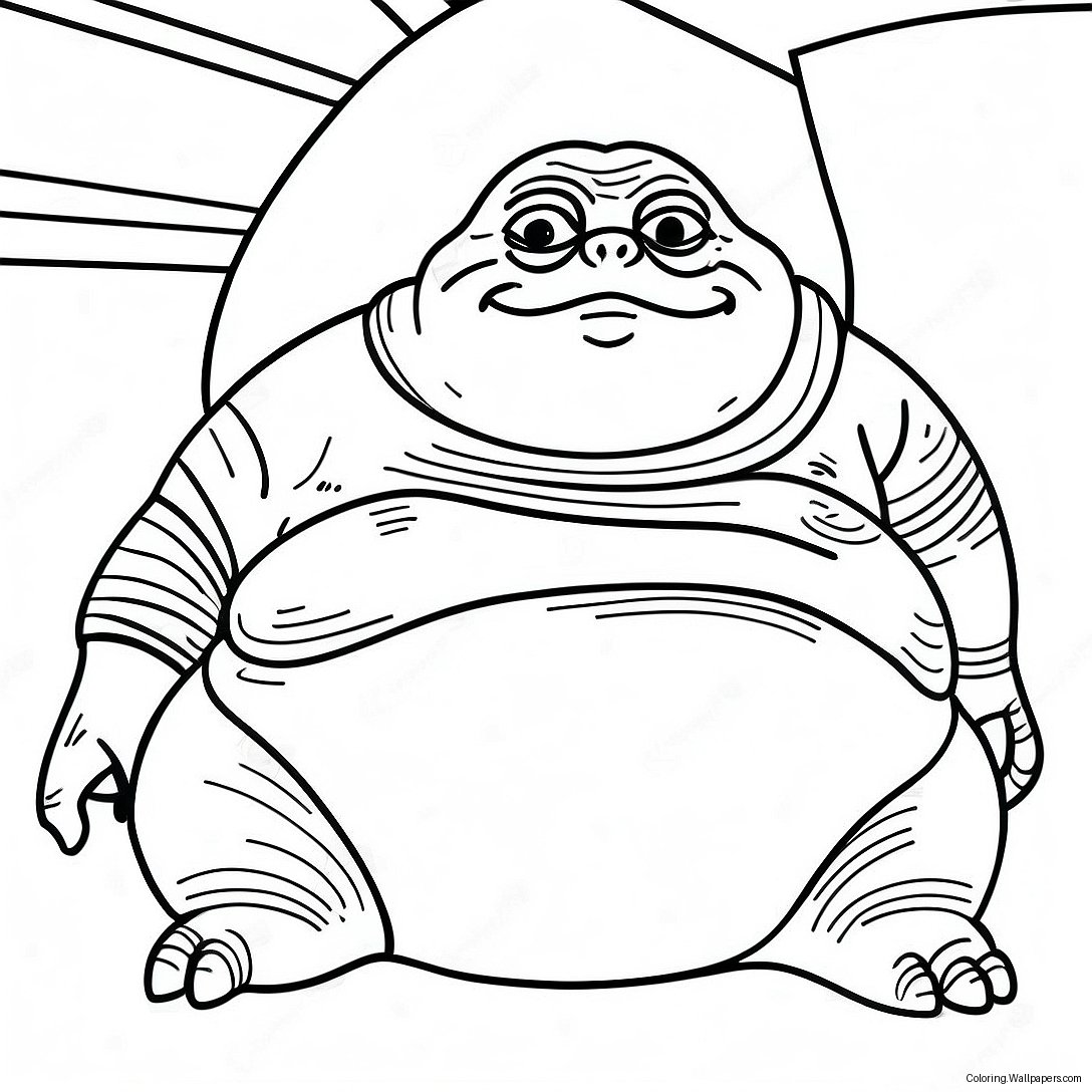 Jabba The Hutt Kleurplaat 52947