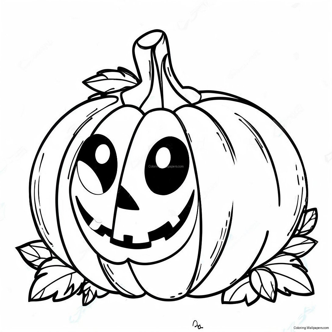 Jack O'lantern Coloring Page 15378