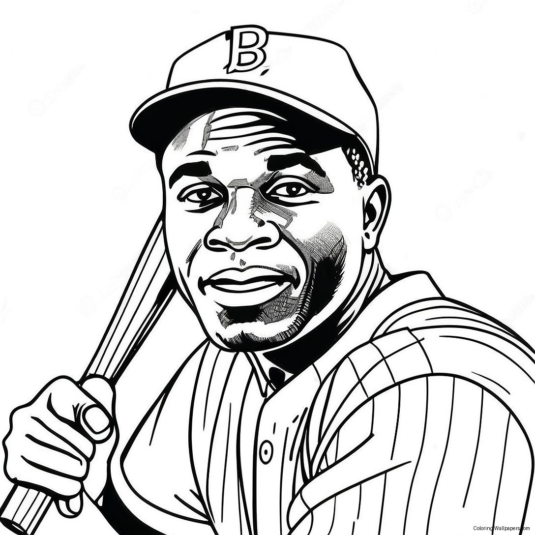 Página Para Colorear De Jackie Robinson 28545