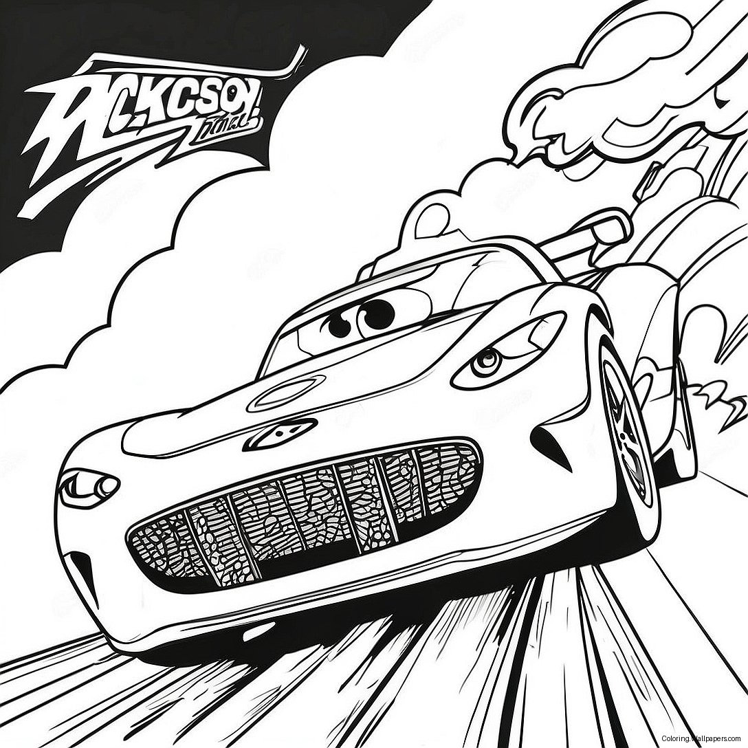 Jackson Storm Racing Coloring Page 20598