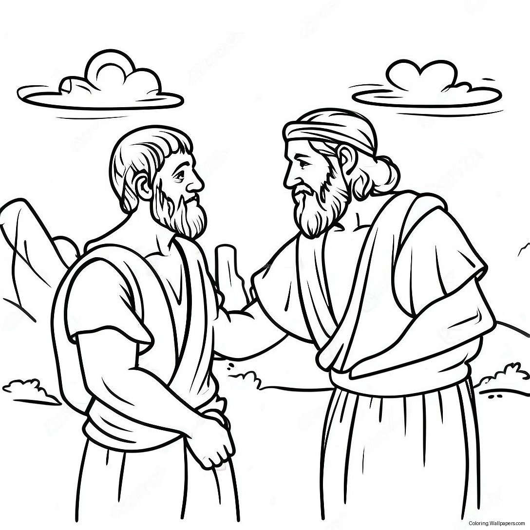 Jacob And Esau Coloring Page 50594